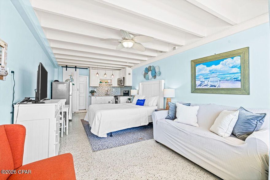 Welcome to Unit 424 at Fontainebleau Terrace, an excellent opportunity for investors seeking strong short-term rental potential in a Gulf-front community. This income-producing property offers low overhead and simplified ownership, making it ideal for vacation rental use.

The parking lot assessment and structural assessment have already been paid in full, leaving only a small remaining assessment balance, providing added value and peace of mind for the next owner. The HOA includes cable, electricity, insurance, internet, pool access, common area maintenance, and trash, allowing for predictable monthly expenses and streamlined management.

With direct beach access and a highly desirable location in Panama City Beach, this unit is well positioned to generate consistent rental income while offering guests the convenience and amenities they look for in a beachfront stay.