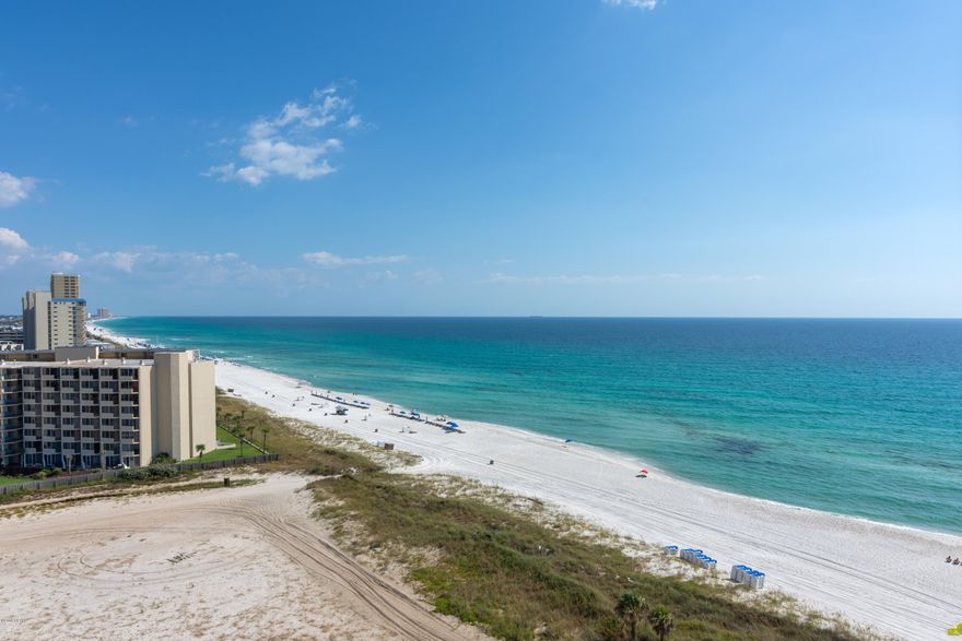 Don't miss out on this renovated studio at Boardwalk with a gulf view! Waterproof LifeProof flooring has been installed and the unit has been painted throughout. The furniture and the TV along with artwork have all been updated to give it a contemporary beachy feel. A new stainless steel refrigerator was just added in March 2020. The new Ashley sofa is a sleeper sofa so together with the king size bed it will comfortably sleep 4. Complex amenities include 2,500 sq. ft. zero entry pool (seasonably heated), gulf front fitness facility, Tiki Bar, market, Splash Zone for the kids, 24 hr. security, and covered parking. Owner's pets are allowed here.