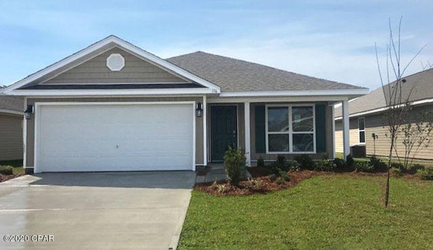 This Ocala plan is ready for quick move-in. As you enter the foyer you will see traditional 8' ceilings,

decorative doors with nickel hardware and vinyl flooring throughout the common and wet areas of the home. There is a bedroom at the front of the home

that looks out to the landscaped front yard. The kitchen is open and airy and has plenty of cabinetry as well as a pantry. The countertops are durable laminate and the appliances include a stove, microwave and dishwasher. A small hallway just off the breakfast area leads to two bedrooms and a hall bath.  There is a laundry area that leads out to the garage. Pictures, photographs, floor plans, elevations, features, colors and sizes are approximate for illustration purposes only and will
vary from the homes as built. Home and community information including pricing, included features, terms, availability and
amenities are subject to change and prior sale at any time without notice or obligation. For Move-In/Completion Estimates:
Ready dates are estimates only. Timing of completion of construction and buyer move-in are subject to contingencies
contained in home purchase agreement and governing jurisdictions issuance of a certificate of occupancy, and may change
due to forces majeures and other delays or disruptions outside the reasonable control of D.R. Horton, Inc.