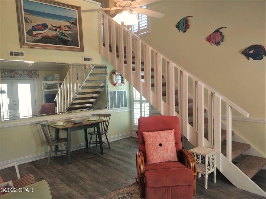 'CURRENTLY UNDER CONTRACT, SELLER ACCEPTING BACKUP OFFERS.

'Beautiful recent remodel, and Perfect location. Tile floors, granite counters, between glass blinds, wood window shutters, tastefully, and fully furnished and move in ready! Newer water heater, air handler, and stainless appliances. Convenient to the pools, tennis courts, shuffleboard, and more. This rare find is in exceptional condition.