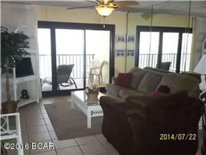 Don't miss out on the lowest priced 1 bedroom 2 bath located at The Commodore. Priced to sell!!! This condo is very tastefully decorated and move in ready. The complex is located close to St. Andrews State Park. On the east end of Thomas Drive where the sunsets are great but it is very quite. The HOA fees are some of the lowest on the beach.