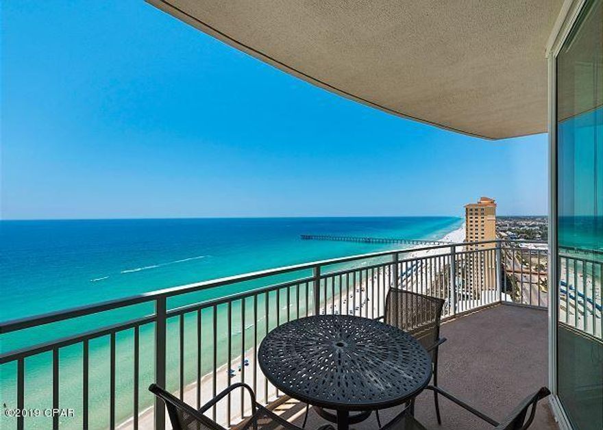 EASY TO SHOW, OWNER TOOK THE PROPERTY OFF THE RENTAL MARKET FOR A MONTH. OPEN HOUSE DAILY! This 1368 square foot floor plan is the largest 2 bedroom w/ bunk in AQUA. The furnishings and decor are classy and upscale, and this condo has excellent rental history. The wrap around balcony offers spectacular views of the Gulf and West. The second bedroom also has a balcony offering amazing sunrise viewing. Truly an outstanding home in one of the best locations on the beach. AQUA has been recognized as the best of the best on Panama City Beach two years in a row. The location, so close to Pier Park, the distinctive architecture, the amenities, the rental potential, high quality construction, all help to create a community that truly stands out on the beach. Favorable financing available