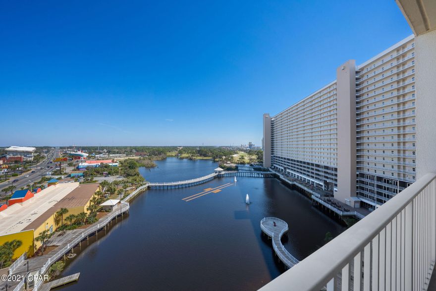 Non-Rental 1 Bedroom + bunk area, 2 bathroom condo comfortably sleeps 6. The views of the lake, Panama City Beach, and the gulf are amazing. Enjoy the nightly fountain and light show from your oversized balcony. This condo has a large open floor plan,  has been well maintained, and is rental ready. Laketown Wharf is in the Heart of Panama City beach just steps away from the white sandy beaches, shopping, dining, and entertainment. The Resort offers 5 Unique Pools, A Kids Funscape Playground, Splash Bar & Grill, Gulf View Fitness Center, lakefront boardwalk, putting green, on site restaurants and shopping, convenient beach access, & Covered Garage Parking.