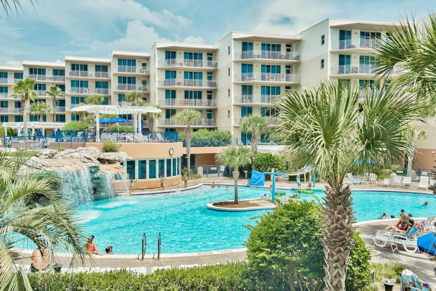 **MOTIVATED SELLER, BRING OFFERS NOW** WATERSCAPE Condo B-210 at this gulf front family friendly resort is a true paradise and offers something for everyone. Condos here are vacation rental machines as the amenities keep guests returning time and time again.  Relax and enjoy the view from this fully furnished 2 master bedroom suites 2.5 bathroom with bunk room at Waterscape. Granite countertops and stainless-steel appliances adorn the kitchen of this nicely furnished property while each full bathroom boasts a walk-in shower and garden tub. This property is being offered turn-key and is already being managed with a local rental company so just pack your bags and come on down! Waterscape presents a 10-acre site on Okaloosa Island with 490 feet of beachfront as your playground. This fun filled complex offers its own lazy river, zero-entry pool, 10-foot-tall waterfall separating the two pools, water playground with fountains for kids and floating lily pads to test your skills. The tropical courtyard has two hot tubs and BBQ grills. The resort also includes a state of the art fitness center with LCD cardio screens, game room and conference area.  Waterscape is the premier property on Okaloosa Island with shops and restaurants within walking distance and tons more just a short drive away.  Don't let this condo get away!