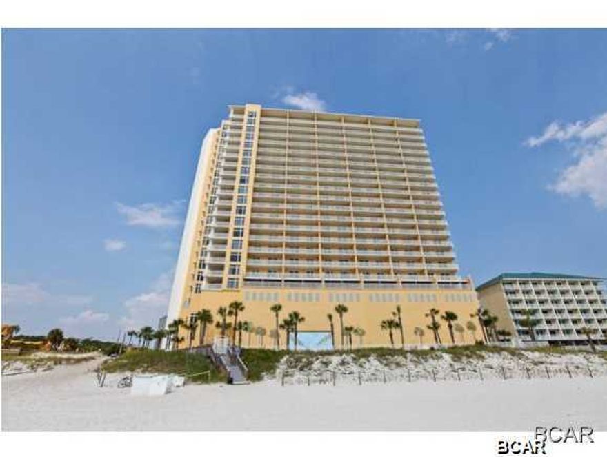 Here's your opportunity to own your piece of paradise on the Gulf Coast for under 250K. Come view this exceptional two bedroom, two bath, Gulf front investment opportunity and you will not be disappointed. Sterling Reef is the perfect beach vacation destination for your family. Conveniently located just west of M.B. Miller fishing pier (there is nothing in between Sterling Reef and the pier, and never will be), you enjoy 1700 feet of unspoiled and uncrowded beaches! You are close to everything with easy access to the middle and back beach roads to bypass traffic in heavy traffic. Fully furnished, 2bedroom 2bath unit with 9' ceilings located on the 10th floor (west end of building). Great gulf views from Master Bedroom and living room/kitchen area. Sit on your oversized balcony



while wat the breathtaking sunsets over the Gulf of Mexico, or just watching the dolphins play. Fabulous gulf front master suite has slider to balcony, walk-in closet, and bath with garden tub. Living/dining room are also gulf front and have access to balcony. Kitchen features granite countertops, island, & raised panel wood cabinets. Property conveys fully furnished with all appliances, artwork, house wares and electronics. Sterling Reef amenities include a heated bi-level pool with connecting waterfall, fitness center overlooking the gulf, clubhouse with media room, video gameroom, movie rentals, sky BBQ terrace, and the convenience of covered parking in the same building. Take your fishing pole right out to the pier to catch your dinner!! Directly across the street is Shipwreck Island Water Park, and must for kids of all ages. Alvin's Island gift shop is also right across the street, the first and best gift shop in the area. The location is great, in the heart of Panama City. Out to the beach and there are beach umbrella and chair rentals for you to enjoy, banana boat rides, parasailing, and jet ski rentals!
