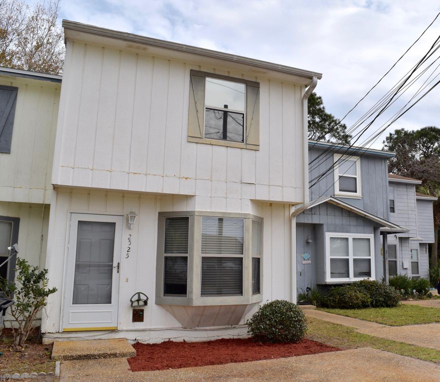Attractive townhome for sale in Panama City Beach, FL. 2b/1.5b 992 H&C sqft with all tile on the first floor and partially carpeted on the second. Updated kitchen, fenced backyard and storage shed. This property will make a good investment, vacation place or first time home. Why pay rent when you could own this townhome for less than most rent payments? This property is conveniently located to schools, shopping and entertainment. Age, Square Footage, and room sizes approx, if important please verify.