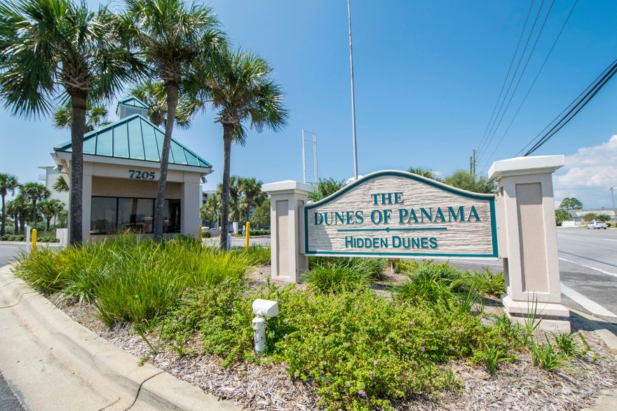 CURRENTLY UNDER CONTRACT-SELLER ACCEPTING BACKUP OFFERS! Check out this 2 BR/2BA condo with spectacular sunrise & sunset views! This beachfront property comes completely furnished and rental ready for a great beach investment or private family getaway! You'll enjoy the trendy updated kitchen with breakfast bar and spacious dining area. Living room leads straight to balcony overlooking Beautiful Gulf of Mexico. Master bedroom has great Gulf-front view and balcony access! Dunes of Panama is one of Panama City Beach's premier properties. This complex low density, & pet friendly sitting on 1500 feet of our famous sugary white sand on the Gulf of Mexico. Features a wonderful resort lifestyle with three pools (1 heated), tennis courts, shuffleboard, community room, exercise room & store! (More)