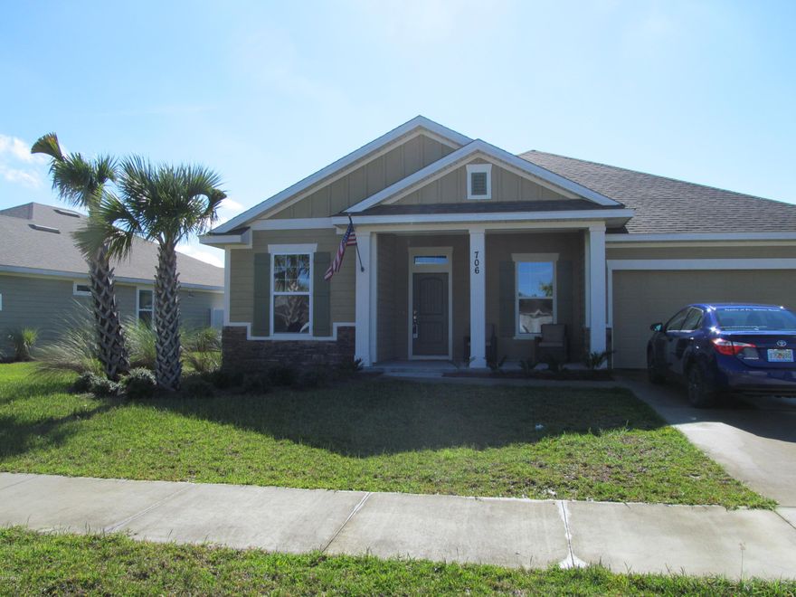 Lovely, well-maintained 4 bedroom, 2 1/2 bath home with covered porch,  2 car garage and patio in Breakfast Point. Home offers large dining, office area and a split bedroom plan. All kitchen Appliances are stainless and black- kitchen offers a breakfast bar/ island. All  flooring is tile expect bedrooms. Master offers a huge walk-in closet. Lots of storage- blinds throughout. rental includes basic cable w/ Comcast, trash w/ Waste Management and owner takes care of water for sprinkler system. HOA subdivision.