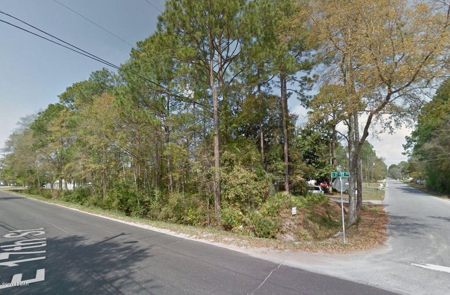 HIGH level CORNER Lot in Lynn Haven, Needs Pinetree removal / clearing but no fill dirt!! Flood Zone X, no survey available. Best Build-able lot available in the area! City water and sewer are available.