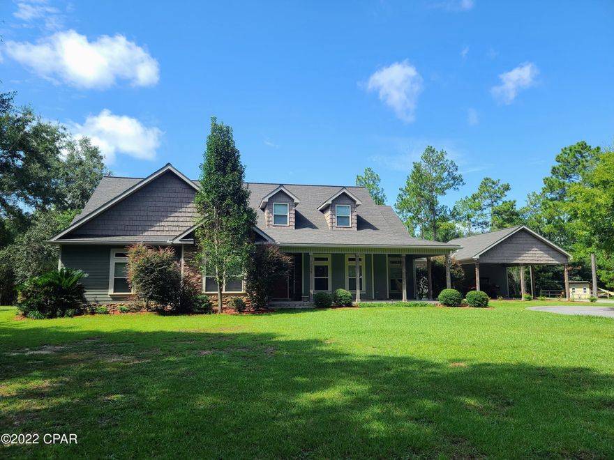 Under Contract, seller accepting back up offers. Gorgeous Executive Style Home and pool that provides the sort of getaway that every professional deserves. This large home and finished barn is located on a very private 10.6 acres with 3 ponds and will have you living in the lap of luxury featuring amenities that are only found in a top few. Inside you will find a level of comfort that exceeds your imagination with an upstairs Master Suite large enough to be a home by itself, an additional first floor Master Suite that is poolside, 2 guests beds w/ a guest bath, chef class kitchen, granite counters and a living area fit for royalty. From the paver pool deck to the air conditioned barn, you will never want to leave. This home/property is GRAND and simply full of amenity options, too many