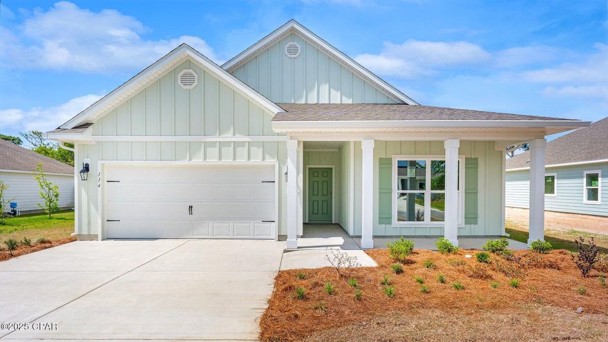 Welcome to 114 Walkabout Court, a new home floor plan at Heron Walk in Panama City, Florida. The Delray is a one-story home with a double garage designed with space for the family in mind and affordability. As you walk on the sidewalks that line each home in Heron Walk, on the outside of the home you will see the Hardie Board siding on all sides as well as dimensional shingles with a 30-year warranty, and more.

As you enter this 4 bedroom, 2 bath home, you will see 2,044 square feet of spacious, comfortable living. Inside you will see 9' ceilings throughout, engineered vinyl plank flooring throughout the home. Granite countertops, white cabinetry and a spacious open living room and kitchen make this home perfect for having guests over. The kitchen has a center island that is perfect for serving kids or guests, a pantry and the stainless-steel appliances include smooth top range, microwave, and dishwasher. Located right next to the dining area, this makes serving meals with ease.

The primary bedroom has a spacious bathroom and features a double vanity with Granite countertops. A walk-in closet with ventilated shelving is also located in the bathroom, giving you more room in the primary bedroom. The guest bathroom features a single vanity with granite countertops and a shower.

Come and see why the Delray is the perfect new home for you. Contact us today to find your home at Heron Walk!