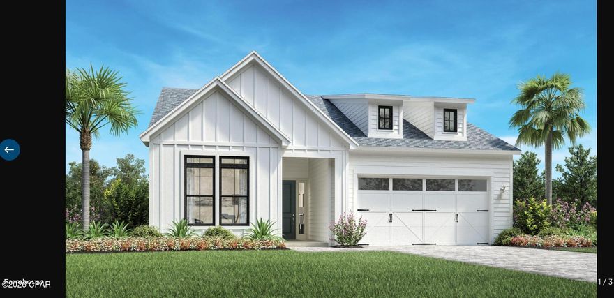 Single-story new Toll Brothers home located on a private preserve home site. Construction estimated completion August. 4-bedroom, 3-bathroom residence boasts an inviting office/study room with glass doors, working from home, arts and crafts or play room. As you enter the home, you are greeted by a grand foyer with soaring 12-foot ceilings, setting the tone for the open and airy feel that flows throughout the entire space. The remainder of the home features 10-foot ceilings, adding to the sense of spaciousness and elegance. Luxury vinyl plank flooring throughout the home and tile in bathrooms. The open gourmet kitchen is outfitted with stainless steel appliances, sleek quartz countertops, designer tile backsplash, pendant lights, spacious pantry and ample cabinet space for all your culinary needs. Whether preparing a family meal or entertaining guests, this gourmet kitchen is sure to impress. The primary suite is a true retreat, featuring a luxurious en-suite bath complete with a separate tile shower and a large soaking tub perfect for unwinding after a long day. With an upgraded multi-slide stacked door in the great room that opens up fully for indoor and outdoor living to a covered patio with pavers. Located in a gated community with resort style amenities including large pool, lap pool, clubhouse, fitness center, pickleball courts, tennis court, playground, multi-purpose field and more.  Short drive to public beach access, Pier Park shopping, dining and fun entertainment, airport, future FSU/TMH medical campus, future West Bay Center with Publix, and recreation outdoor activities at Frank Brown Park. Some pictures are not of actual home, but same home plan. Explore everything this exceptional home has to offer and schedule your appointment today.