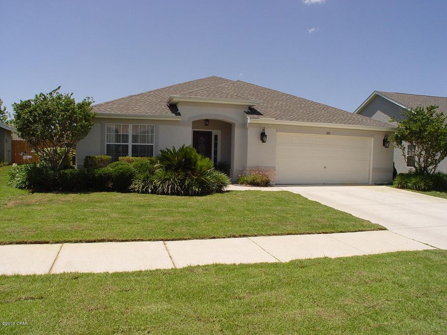 ''Motivated Seller, Please Bring All Offers.'' Come see well- maintained 3 bed 2 bath home in highly sought-after Hammocks subdivision.  This beautiful home features open floor plan, cathedral ceilings, split-bedroom and an office. Kitchen has upgraded cabinetry, stainless-steel appliances, spacious master bedroom and large master bath with walk in closet. Enjoy hot summer days relaxing in your private in-ground pool, or visit the neighborhood's community pool a short stroll away. Easy to maintain home with luxury vinyl plank throughout with a roomy 2 car garage with work bench. New AC and hot water heater in 2017, pool pump replaced in 2017, and new sprinkler pump in 2018. New roof on in 2018 right after hurricane Michael all hurricane damages have been repaired. Home is located convenient to shopping, Tyndall AFB and Navy Base, and is in a desirable school district.