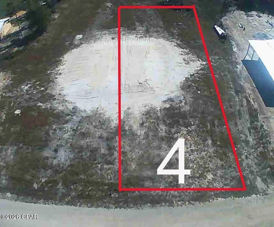 Located only 3 miles from the beautiful sand of Mexico Beach and only 2 miles from the intercoastal bridge. This .92 acre is cleared and ready to go. This lot includes city water connection, septic system , and power hook up. With Yellowfin Drive is a private road with no thru traffic and easy access to CR 386. Lot 4 is located in the highly desired X flood zone.