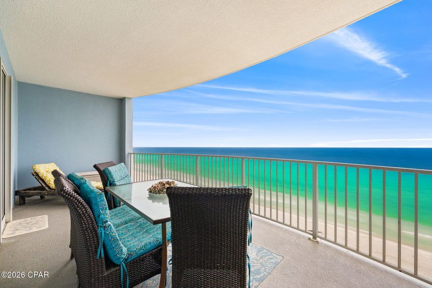 Gulf-Front Luxury Retreat at - Panama City Beach, FL. Welcome to your ultimate beachfront escape at Twin Palms Condominiums, where luxury meets the laid-back coastal lifestyle along the world-renowned shores of Panama City Beach. This stunning Gulf-front condo has been completely renovated with high-end, luxury finishes throughout, creating a modern and inviting retreat that is equally suited as a high-performing vacation rental, a second home, or a full-time residence. Inside, you'll find a thoughtfully designed interior with updated flooring, a beautifully upgraded kitchen, and spa-inspired bathrooms, all curated to reflect a sophisticated coastal aesthetic. The open living area flows seamlessly onto an extra-large private balcony overlooking the Gulf, offering breathtaking, unobstructed views of emerald waters and sugar-white sands. This expansive outdoor space not only enhances everyday living with room to relax or entertain, but also adds significant rental appeal, as guests consistently seek larger balconies to fully enjoy the beachfront experience. The primary suite offers direct access to this balcony, allowing you to wake up to the sound of the waves and step outside to take in the sunrise or unwind in the evening with spectacular sunsets. Just outside your front door, you'll also appreciate the convenience of an additional owner's storage closet, perfect for securely storing beach gear or personal belongings.
Twin Palms Condominiums is known for its desirable Gulf-front setting and resort-style amenities, including private beach access, a beachfront pool, indoor and outdoor hot tubs, a sauna and steam room, a well-equipped fitness center, and covered parking, all designed to enhance both owner enjoyment and guest satisfaction. Located in a prime area of Panama City Beach, this property provides easy access to popular dining, shopping, and entertainment, as well as nearby attractions like St. Andrews State Park, making it highly attractive to vacationers year-round. The combination of location, amenities, and luxury upgrades makes this condo an exceptional investment opportunity with strong rental potential, whether you continue hosting established returning guests or create your own rental program. For those seeking a tropical retreat, this property offers the perfect escape from colder climates, inviting you to enjoy warm Gulf breezes, sunshine-filled days, and the relaxed rhythm of beachfront living. Whether your goal is income generation, seasonal enjoyment, or making your Florida Gulf dream a reality, this beautifully renovated condo at Twin Palms delivers an unmatched opportunity to live where others vacation.