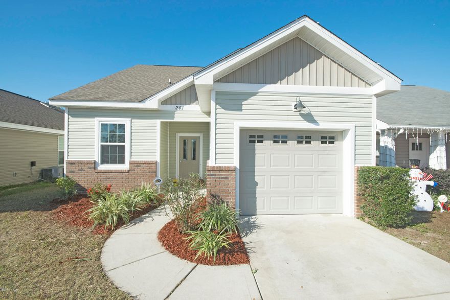 Great location!!! Near the Navy Base and convenient to Tyndall, this open floor plan 4 bedroom 2 bath home is ready for its new owners in Panama City Beach.  With soaring high ceilings in the open Kitchen and Dining room areas and spacious living room, this well designed floor plan has room for everyone.  Master bedroom is on the first floor with spacious bathroom.  3 bedrooms on the second floor share a bath.  Kitchen features stainless appliances and lots of cabinet space.  Laundry area conveniently located under the stairs.  Garage accommodates one vehicle and offers great storage as well.  Back yard is fenced (minor fence damage from Hurricane Michael).  The home is move in ready and sustained no major damage.  This home will not last long on the market.  Make your appointment today!!
