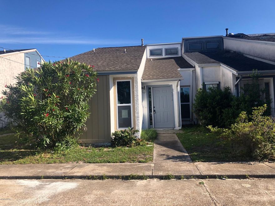 Updated  2 bedroom with a loft overlooking the living room.  Updated appliances with tank less water heater. Back open patio offers views of the community pool.  Storage connected to the property in back. Great sunlight coming in throughout the day.  Subdivision will be adding fence around property in the near future (assessments and fence paid in full).  Furniture included at no cost. Please independently verify any information deemed important.