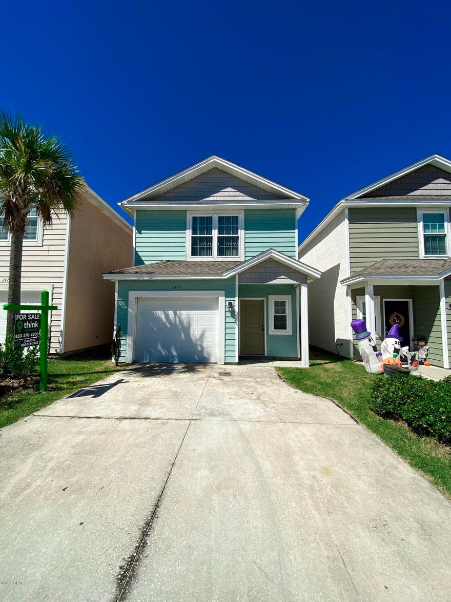 CURRENTLY UNDER CONTRACT, SELLER ACCEPTING BACKUP OFFERS. Amazing Home with upgraded features; NEW Carpet through out, New paint! stainless steel appliances, granite counter tops and tiled back splash. Two story house with double driveway, single car garage and fenced back yard. The second floor features 3 bedrooms and 2 bathrooms. There is a half bath on the first floor. This home has a open floor plan. The living/dining space has a door that leads to a covered patio. Master bedroom has 2 walk in closets. Sprinkler system. Roof and a/c are only 5 years old! Centrally Located next to shopping, beautiful sandy beaches and marinas!