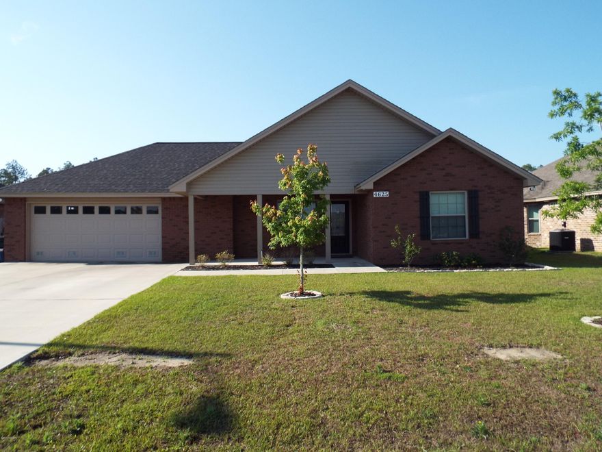 Make an appointment to view this immaculate brick home located in Bylsma Manor Estates. This home has a spacious open front porch along with a beautiful large front yard. Entering the home you will notice the spacious family living room with beautiful hardwood flooring and a brick fireplace. The open dining room area leads to a beautiful spacious kitchen. The kitchen has a new back splash that accents the Corian counter tops and stainless steel appliances. The master bedroom has a large walk in closet along with a spacious sitting area with new carpet. The master bath has a beautiful glass tiled double shower with two benches. The spare bedrooms have never been used so the carpet is like new. This home has a great screened in Florida room and fenced in back yard.All measurements are apprx