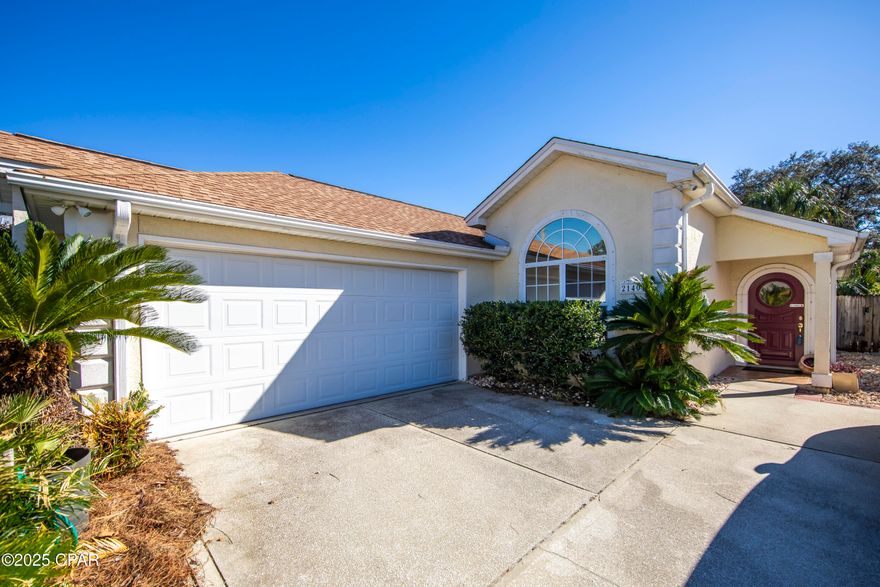 This home is located in Rivera Beach just a short walk to the Beach. Enjoy the beautiful white sand, emerald waters, and all the joys of coastal living. This home has a newer roof, water heater, a/c, water heater and new appliances, a handicap accessible master shower., raised ceilings, a large 18x18, Great room. A 13x17 Primary bedroom, with a bathroom and double sinks. This home has a great floor plan, a screened back porch and an outside shower with hot and cold water and a large front yard for outdoor fun.