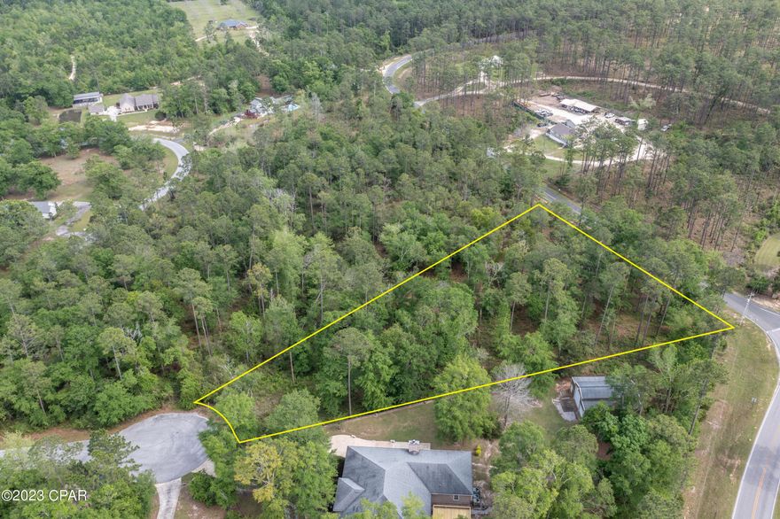 Nestled in the prestigious Pine Bluff subdivision sits this 1.49 +/- acre lot ready for your dream home. This quiet community features all custom-built homes, paved roads and rolling hills. Property has access from both Pine Bluff and Joiner Road, is located within walking distance to Falling Waters State Park and a short drive to Interstate 10.