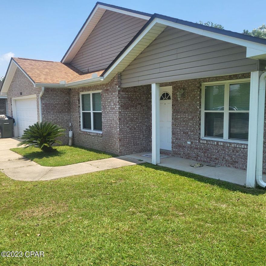 This centrally located 3 bedroom/2 bath home includes many options.  Interior of the home has vinyl plank flooring and tile.  The exterior includes a new roof in 2020, vinyl siding and gutters.  It has a large driveway/patio that can accommodate a RV.  The backyard is surrounded by a wooden fence for privacy and offers a storage shed, plenty of space and an oversized patio with covered and uncovered areas for entertaining.
Make an appointment to see this Lynn Haven home.  PLEASE VERIFY ALL MEASUREMENTS AND INFORMATION.  Big Price Reduction.  Please Show...