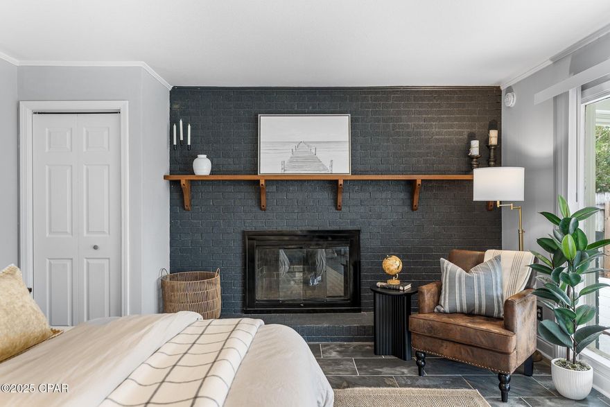 'CURRENTLY UNDER CONTRACT, SELLER WILL CONSIDER BACKUP OFFERS'  Best Priced Four Bedroom on the Beach**
**Fully Renovated Coastal Gem - 4 Bed, 2 Bath in the Heart of Panama City Beach**
Discover the perfect blend of style, space, and location in this beautifully updated **4-bedroom, 2-bathroom** home just minutes from the beach, St. Andrews State Park, top-rated restaurants, and the Navy base. This turnkey property is short-term rental friendly, making it ideal as a primary residence, vacation home, or income-producing investment.
Step inside to find **all-new flooring**, **fresh interior and exterior paint**, and a light-filled open layout with **recessed lighting** and **new ceiling fans** throughout. The heart of the home is a spacious kitchen and living area, complemented by upgraded **bathroom vanities and plumbing**.
One standout bedroom features a cozy **fireplace**, **floor-to-ceiling windows**, and direct **backyard access** — perfect as a luxurious primary suite, guest room, or creative space.

Outside, enjoy the low-maintenance **artificial turf landscaping**, a **huge covered patio** for entertaining, a **3-car driveway**, and an **attached 2-car garage**.

 **Recent Upgrades Include**:

* New AC and hot water heater
* New roof (2019)
* New floors throughout
* Updated bathroom vanities & plumbing
* Fresh interior & exterior paint
* New ceiling fans & recessed lighting
* Artificial turf in backyard
* Extra-large covered patio
This home truly has it all — modern updates, coastal charm, and an unbeatable location. Schedule your private showing today before it's gone!