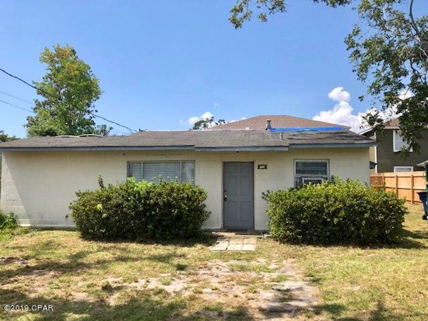Investors dream!  Concrete block 3/1 ranch in St. Andrews.  Close to everything.  Needs roof and full rehab.  Excellent flip and/or rental potential after reasonable rehab.  Cash buyers only.