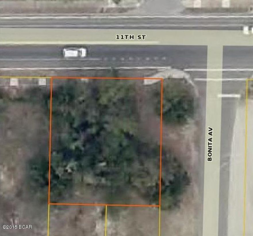 Great building lot close to Bay Medical.  City water and sewer available.  Lot is at the corner of 11th St and Bonita.