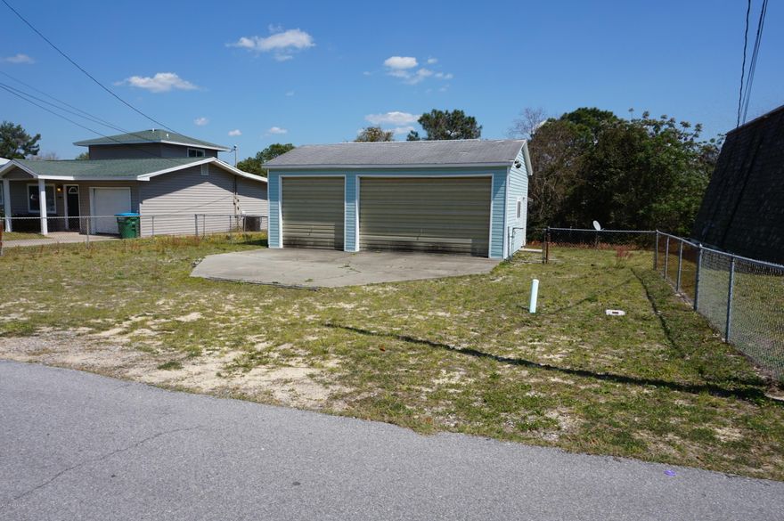 Great building lot with great potential on the South side of Panama City Beach Parkway and close to Pier Park. 

Existing 20x30 wood frame building with 10' Ceilings can easily be converted into a small vacation home or add an addition and build your dream home. Preliminary plans available for review. Located within a few blocks to the the white sandy beaches, close to HWY 79, restaurants and shopping. Owner is a Realtor and a Florida Certified Residential Contractor and is available to discuss potential building modifications to fit your budget. Homes on both sides of this lot are currently being renovated.