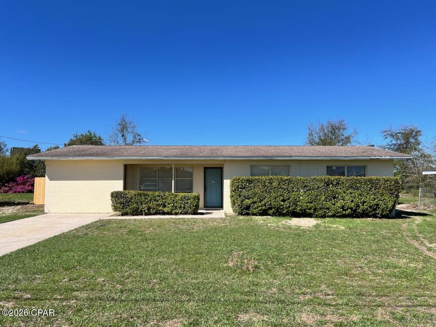 GREAT BONES in this CINDER BLOCK FLORIDA COTTAGE! The 4-bedroom, 2-bath home at 1204 Emory sits on a generous .314-acre lot in the heart of Panama City and offers approximately 1,914 square feet of heated and cooled living space. Built in 1957, the home features solid block construction and a flexible layout ready for a new owner's vision and updates.

One of the standout features is the oversized family room addition at the back of the home, creating a massive secondary living space with endless possibilities for redesign or expansion of the main living area.

The backyard has recently been fenced and offers exceptional functionality with two double drive-through gates and rear access from the road behind the home. This setup allows easy entry for work trucks, RVs, boats, or trailers, and provides access to the large concrete pad in the backyard. The layout even allows the potential to pull through the property from the rear gate and exit through the front if desired.

The roof was replaced in 2016. Home is being sold in its current condition and priced to reflect the opportunity for updates. With solid block construction, a large lot, and unique rear access for vehicles and equipment, this property presents an excellent opportunity for investors, renovators, or buyers looking to create value through improvements.

Seller will consider ALL offers! Dimensions approximate, please verify if important.