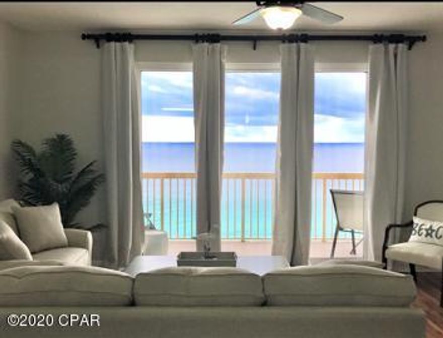CURRENTLY UNDER CONTRACT, SELLER ACCEPTING BACKUP OFFERS.  NEWLY RENOVATED unit in Calypso West!! This one bedroom, 2 bunk floor plan sleeps 6 and generated over $45K in 2019! Freshly painted walls, trim & balcony. New sleeper sofa, oversized chair, decor & smart tvs. A MUST SEE!!!  Closest condominium to PIER PARK, providing maximum rental potential, along with activities, restaurants & entertainment to choose from, and it's all walking distance away. The private balcony offers unobstructed views of the pier & AMAZING SUNSETS! Calypso provides luxury & fun with its many amenities.  Call for an appointment today! All information is approximate, please verify if important.