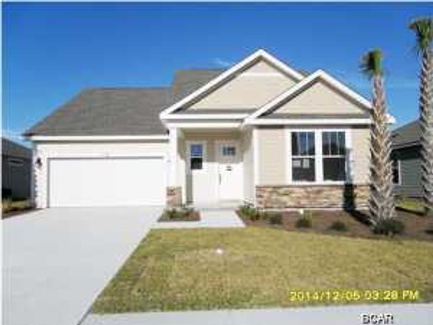 Beautiful new construction 2 story home that has an Amberjack II floor plan with a Coastal Elevation in new Whisper Dunes Phase 2B subdivision. Quality and craftsmanship shows throughout this spacious home. Home has many great features such as most interior doors are 8 ft. high. Other features include large tiles in kitchen, bathrooms, & laundry room, granite counter tops in kitchen and full bathrooms, wide baseboard molding, extended 28 ft. rear covered porch with cable outlet and ceiling fans. Kitchen features stainless steel appliances (stove, dishwasher, microwave), beautiful tile back splash, under cabinet lighting, gorgeous upgraded cabinets, and Moen plumbing fixtures. Bathrooms include under mounted porcelain sinks, raised height vanities with granite counter tops. This home