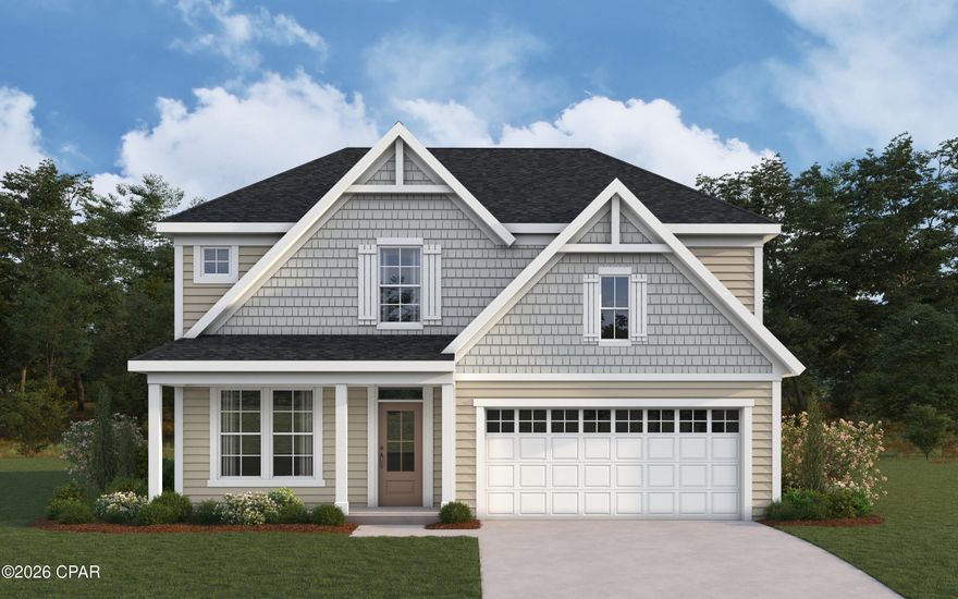 New construction by Fischer Homes in the beautiful Salt Grass at Ward Creek community, featuring the stunning Olive design. This unique floorplan offers 4 bedrooms and 3 full baths. The expansive family room provides the perfect gathering space, while the spacious open kitchen features a large island and walk-in pantry that flows seamlessly into the morning room with walkout access to the patio.

The owner's suite offers a spacious private bath and oversized walk-in closet. A guest bedroom and full hall bath are conveniently located at the front of the home. The upper level features two additional bedrooms, a full hall bath, and a versatile loft area. A spacious 2-bay garage completes this exceptional home.