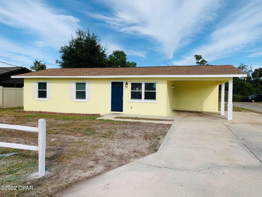 Freshly remodeled sturdy block home in Chapel Estates.  This home sits on a large 70x289 corner lot which is almost a half acre.  The back yard is accessible by the road and would be perfect for a large workshop or pole barn for an RV or boat.  The home features a living room, open kitchen with island, three bedrooms and a huge Den that could also be used as a large Master Suite.  The kitchen features granite countertops, soft close cabinetry and new stainless appliances. The baths are nicely updated with custom tile showers and you will feel like you are walking into a new home.  The home has a new roof and is freshly painted inside and out and has plenty of room for a large family.  There is a storage shed in the back yard and the space in the back yard has endless possibilities!
