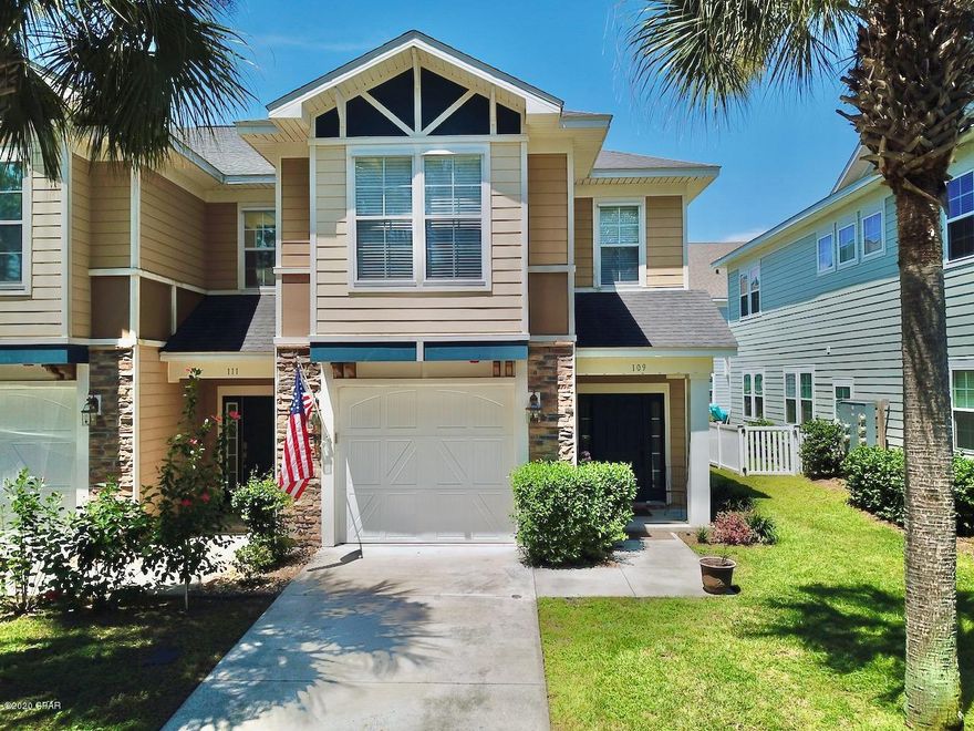 CURRENTLY UNDER CONTRACT SELLERS ACCEPTING BACK UP OFFERS***

Spacious 3 bedroom 2.5 bath end unit townhome in the Waterfall community. Centrally located and only minutes from the beaches and Pier Park. This home has 9 foot ceilings and offers ample natural light as well as a convenient layout for entertaining. All 3 bedrooms and laundry are located upstairs and provide tons of space for you and your family. New AC in 2019. Community amenities include a gorgeous pool and club house while the HOA maintains landscaping , exterior home insurance and garbage service. This is a pristine low maintenance home and is a must see!