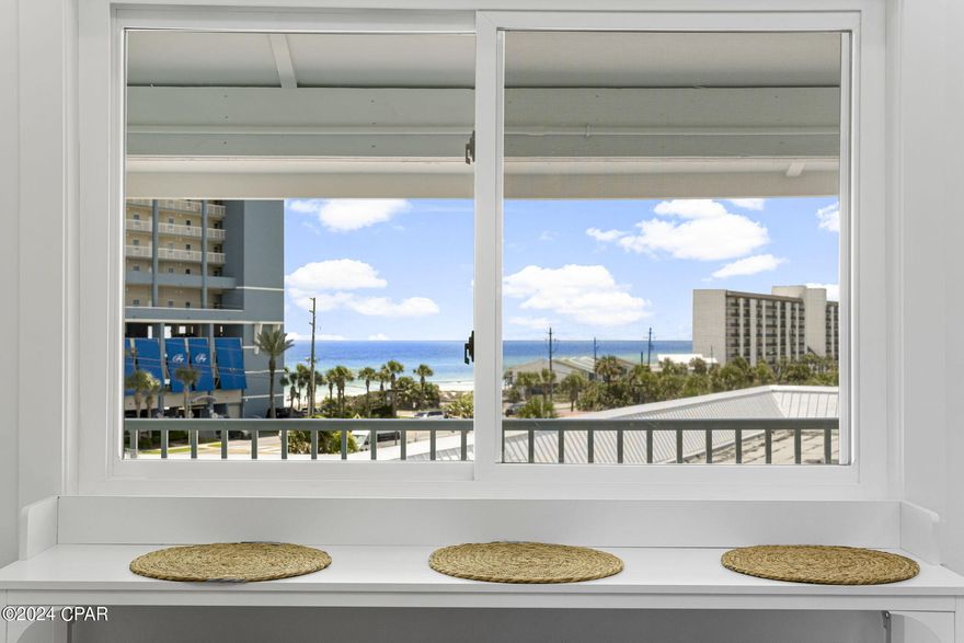 Welcome to Sand Castles West on the highly sought-after West End of Panama City Beach--just steps from the sugar-white sands and emerald waters and minutes from Pier Park's dining, shopping, and entertainment.
This top-floor, fully furnished condo has been completely remodeled from the studs up and offers gorgeous Gulf views along with a true turnkey experience. Professionally designed by J Larae Designs, the interior features vaulted ceilings, recessed lighting, shiplap accents, and a bright, coastal-modern aesthetic throughout. No detail was overlooked with major upgrades including all new HVAC (inside and out), ductwork, electrical wiring and panel, insulation, drywall, Delta plumbing fixtures, Samsung kitchen appliances, GE laundry center, new pocket doors, and an added owner's closet.
The exterior has also undergone a full renovation with new windows, sliding glass doors, balconies, Hardie board siding, walkways, stairs, and railings--with the $90K assessment already paid. Over $100K in interior improvements make this property stand out as essentially brand new.
Enjoy community amenities including a sparkling pool, and easy beach access directly across the street. With proven long-term rental history already in place, this property is not only a beautiful coastal retreat but also a strong investment opportunity.
Whether you're looking for a second home, full-time residence, or income-producing property, this one checks all the boxes. Schedule your private showing today.