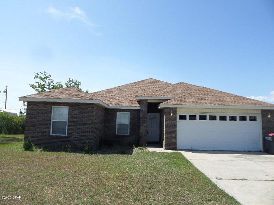 Lovely 4 bedroom, 2 bath brick home located in Cedar's Crossing subdivision. This home features a split bedroom floor plan. Spacious living room with 10ft ceilings, crown molding and fireplace. Open kitchen concept with breakfast bar, stainless appliances, and pantry. Master bedroom features tray ceiling. Large master bath two walk in closets, separate shower, garden tub, and double vanity. Three additional bedrooms-one being used currently as a home office.There is a screened porch off the kitchen. The home is located at the end of a cul-de-sac. Convenient to Tyndall AFB, shopping, schools, and the most beautiful beaches of the emerald coast. Availability is approximately July 15th.  Call for a tour.