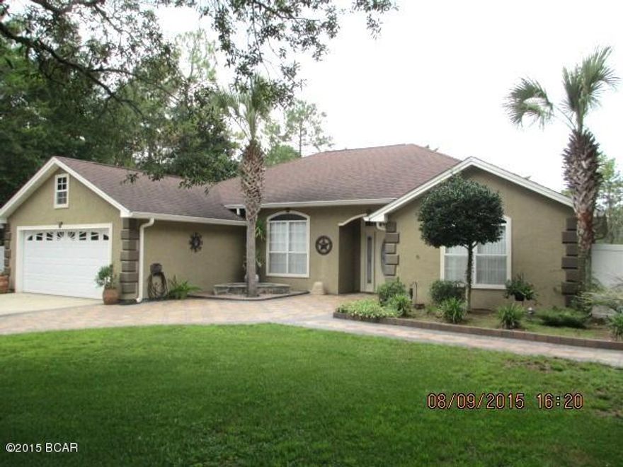 THIS IS A HOME FOR ALL SEASONS! WHEN YOU PULL UP TO THE DRIVEWAY YOU WILL SEE THE LARGE DRIVE WITH PAVERS & A 2ND DRIVEWAY ON THE OTHER SIDE OF THE HOME, PLENTY OF ROOM FOR COMPANY,BOATS, MOTOR HOME & ALL YOUR TOYS!THIS OPEN FLOOR PLAN FEATURES SPLIT BEDROOMS, THE WOOD FLOORS ARE 3/4'' OAK. THE KITCHEN HAS NEWLY INSTALLED GRANITE COUNTER TOPS, ALL KITCHEN APPLIANCES WILL REMAIN, THE SELLERS ARE USING A BEDROOM AS A CLOSET WHICH COULD BE EASILY CONVERTED BACK TO A BEDROOM IF DESIRED.  THE HOME IS WIRED FOR SURROUND SOUND. THE YARD IS HUGE & IS PERFECT FOR THE WHOLE FAMILY!  AN IN GROUND POOL WITH HOT TUB & WATERFALL. THERE IS AN ENCLOSED PATIO, A LARGE PERGOLA & A FIRE PIT.  GUTTERS HAVE BEEN INSTALLED, THERE IS A SPRINKLER SYSTEM, THE SELLER HAS BUILT UP THE YARD 4' AROUND THE POOL,