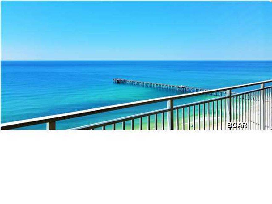 Beautifully decorated GULF FRONT condominium. Both the master bedroom and your living area walk out onto your oversized balcony for amazing views of the Gulf of Mexico! Sit and enjoy the gulf breezes and the beautiful sunsets. Close to Pier Park and a short drive from Hwy 30A for restaurants & entertainment. One of the lowest HOA fees on the beach. Sterling Reef is eligible for Primary home financing with as little as 5% down as well as Second home financing for as little as 10% down. Enjoy the many amenities including a beautiful beach front pool area, on site covered parking, a fitness center and close proximity to water park, dining and shopping. This unit has not been rented full time, but similar units show rental history potential to average approximately $25,000 annually. Interest rates are amazingly low. Now is your opportunity to have your own piece of heaven! Call today for more information. The frog, the small table between the chair and sofa, and the pelican picture do not convey. Seller will offer a $3000 flooring allowance with acceptable offer. All measurements are approximate but should be verified by buyer if important.