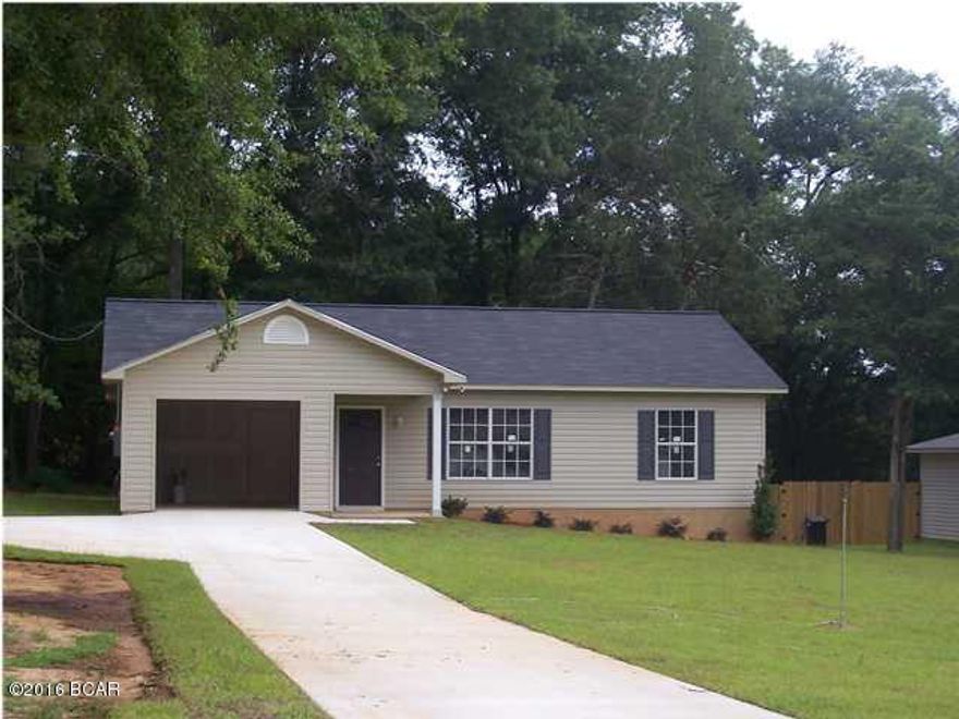 Newer home located in Green Meadows Restricted Subdivision in Marianna. Just off Hwy 90 ,has Approx 1258 heated sq ft 3 Bedroom 2 bath Split Bedroom plan. Home has a 1 car garage with door opener and concrete driveway. Nice landscaping with fully soded front yard and plants. Vinyl siding exterior. Energy Efficient appliances, neutral colors insulated windows and doors. Carpet & vinyl Flooring. So call today for your personal showing!Realtor is part owner in this property.