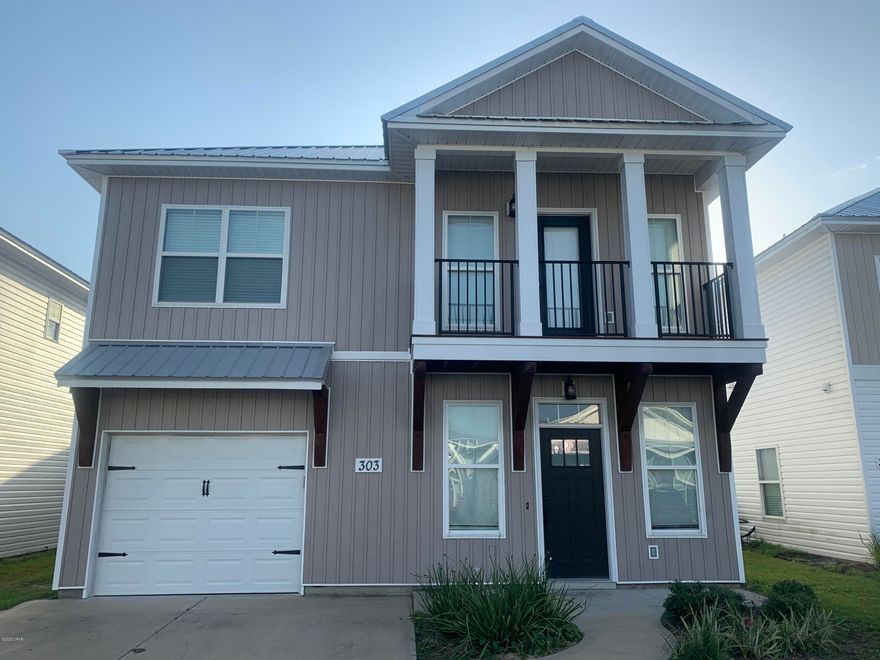 Beautiful Craftsman Style home in Callaway Corners Subdivision.  This home was built in 2018 with all the modern touches of today's construction.  The home offers an open floor plan, vinyl plank flooring, quartz counter tops, stainless appliances, dining area, carpet in bedrooms and a single car garage.  There is an additional bonus space upstairs that is perfect for an office, exercise area or entertainment space. The HOA takes care of the landscaping so your weekends are free.  Home is a short drive to Tyndall Air Force Base and Port of Panama City. Super Walmart, restaurants and Starbucks is right around the corner.  Panama City Beach is just a short 30 minute drive.  This is a non smoking and pet free home.  No smoking and no pets of any kind allowed.