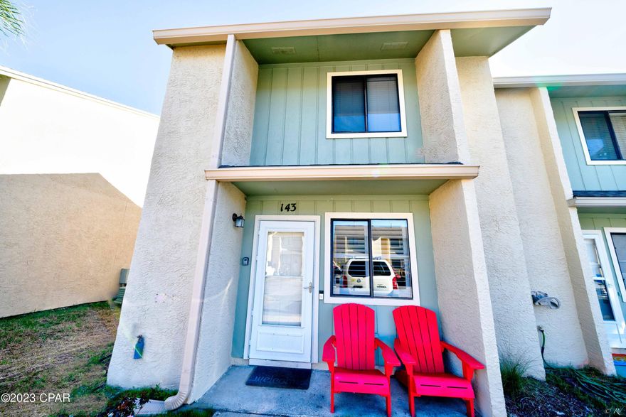 CURRENTLY UNDER CONTRACT, SELLER WILL CONSIDER BACKUP OFFERS' Why think of doing a renovation and the time and the endless amount of expenses when you can buy a dream townhome that sparkles and shines and oh sooo beautiful.  You can begin renting this home out immediately or just move in and live that beach life you always dreamed of.  The best of all worlds is at Gulf Highlands Beach Resort, a gated community and especially, this specific home.  With so many restaurants, shopping, golf and parks and a wide variety of entertainment around you and even a short walk to the beach and Gulf of Mexico and a beach side pool and community room just for Gulf Highlands, you won't think twice about owning here! Where does one start. As soon as you enter the front door, let your jaws drop. All new luxury vinyl planked flooring throughout the home, no carpeted stairs like so many have. Here, you have new wooden treads on the steps and notice they really don't squeak. This expanded kitchen is amazing....Beautiful white cabinetry with additional built-ins for more storage, quartz countertop, all new appliances with gas range including a griddle, built in microwave and breakfast bar. Words really can't describe this kitchen. You have to go see it! There is a screened in porch leading off of the kitchen.  Top notch half bath off of the living area. Notice the plantation shutters on the main level and updated lighting! There is an extra coat closet as you go upstairs. Two very good sized bedrooms where they both easily fit king size beds and don't forget to notice the accent wall. This is really sharp! Owners closet is off of the primary bedroom and the entrance to your outdoor covered porch. Yes, the bathroom has also been updated including a linen closet with barn door!  
Forget the elevators! Two designated parking spaces right in front of your home. The roof is only 6 years old and owner has a termite bond!! Call your favorite Realtor and go see this one now!