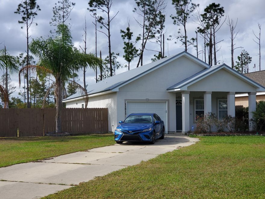 Take a look at this gorgeous Split Floor plan 3/2, that is move in ready. 

Close to Tyndall and Eastern Shipbuilding it is tucked away in the Sandy Creek Country Club, at the end of a Cul De Sac it gives you privacy and little to no traffic. Extra large kitchen with breakfast bar and stainless steel appliances is perfect for the aspiring chef or entertaining. The Vaulted Ceilings give the living area a very expansive feel. The Master bedroom features a trayed ceiling, with large walk in closet and built ins. The master bath features double vanities and a tub shower combo. The two additional bedrooms are large with good closet space as well. The back yard is privacy fenced and hosts a shed for the yard equipment or toys, and covered patio for relaxing. Contact an agent today to view.