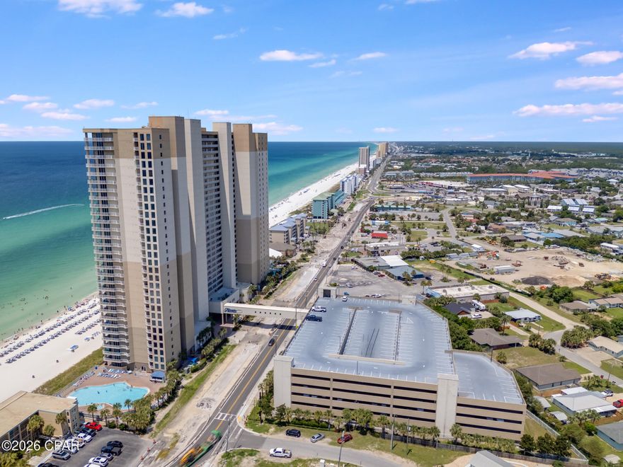 Very desirable low-floor 1BR/2BA unit at Tidewater Beach Resort, offered fully furnished and rental ready. Enjoy stunning views of the Gulf's sparkling waters and the famous white sand beaches right from your private balcony--your own slice of paradise on the coast.

Perfectly located just a short walk from Pier Park, you'll have easy access to premier shopping, dining, and entertainment, making this an ideal vacation getaway or investment property.

Tidewater Beach Resort offers exceptional amenities, including two 4,200 sq ft outdoor lagoon pools, hot tubs, an indoor pool, on-site bar and grill, movie theater, fitness center, kids' game room, and a 30th-floor owners' lounge with breathtaking views. Whether relaxing by the pool or exploring nearby attractions, there's something for everyone.

Don't miss the opportunity to experience the best of beachfront living--schedule your showing today! 🌊🏖️