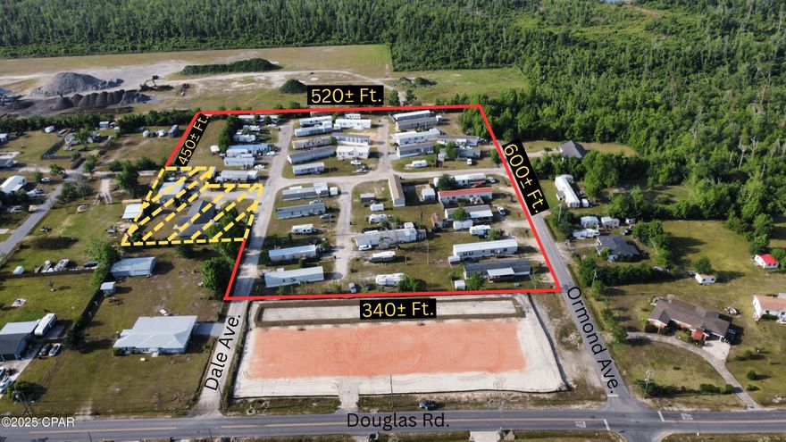 This well-located 40 lot mobile home park offers significant upside potential. Each lot includes individual water, sewer, power, and garbage services—paid directly by tenants. All tenants are on month-to-month agreements, allowing for future rent optimization. Current lot rents are $250/month (increased as of 3/1/25), with opportunity to increase rents further to meet current market rates. Florida Power & Light (FPL) plans to install underground power to each lot in the near future. The property includes two mobile homes (on Lots 29 and 33) that will convey with the sale. There is also potential to develop 3-4 additional lots in the underutilized corner of the park, pending future permits and approvals. This asset presents a rare opportunity for investors seeking stable cash flow with clear paths to increase NOI through rent growth and potential lot expansion. Adjacent house is NOT included but CAN be purchased separately.