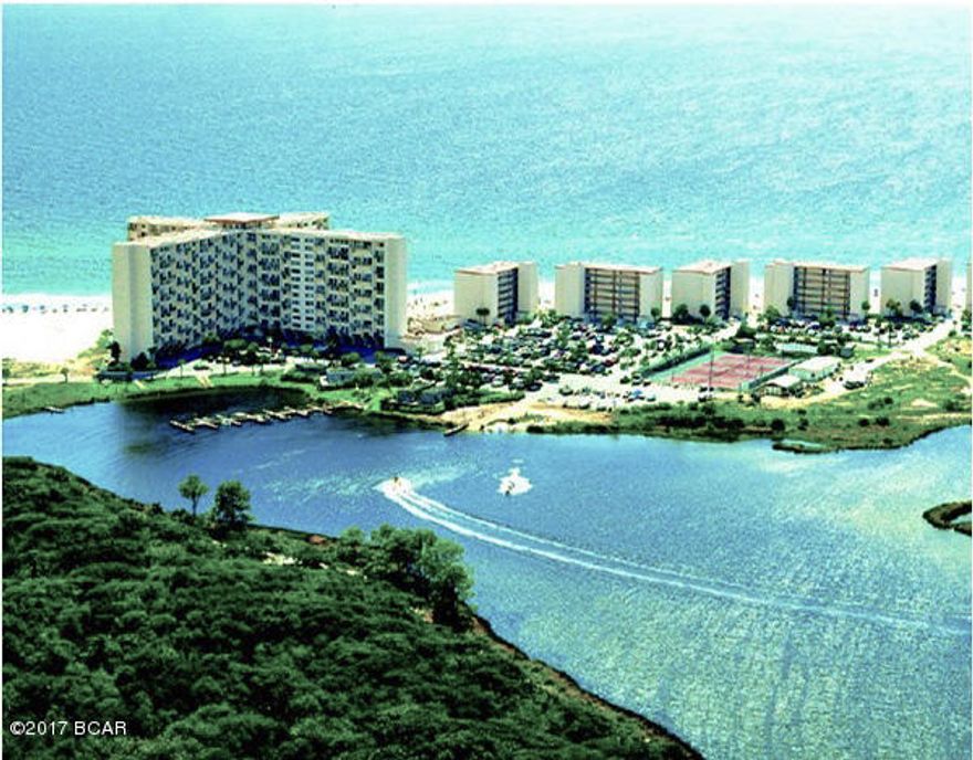 WoW! This popular rental unit has great  water views from every room! Excellent location on the 5th floor of the A building. Pinnacle Port offers approx. 2254 linear ft. of gulf frontage, and fronts Lake Powell to the north, which is the largest coastal dune lake in the USA! Pristine beauty can be enjoyed on the lake or on the gulf side. Pinnacle Port is on the quiet end of Panama City Beach to enjoy quality time with the family, yet close enough to the shopping, entertainment and restaurants that Pier Park and everything else Panama City Beach has to offer. Call to see this very affordable condo today!