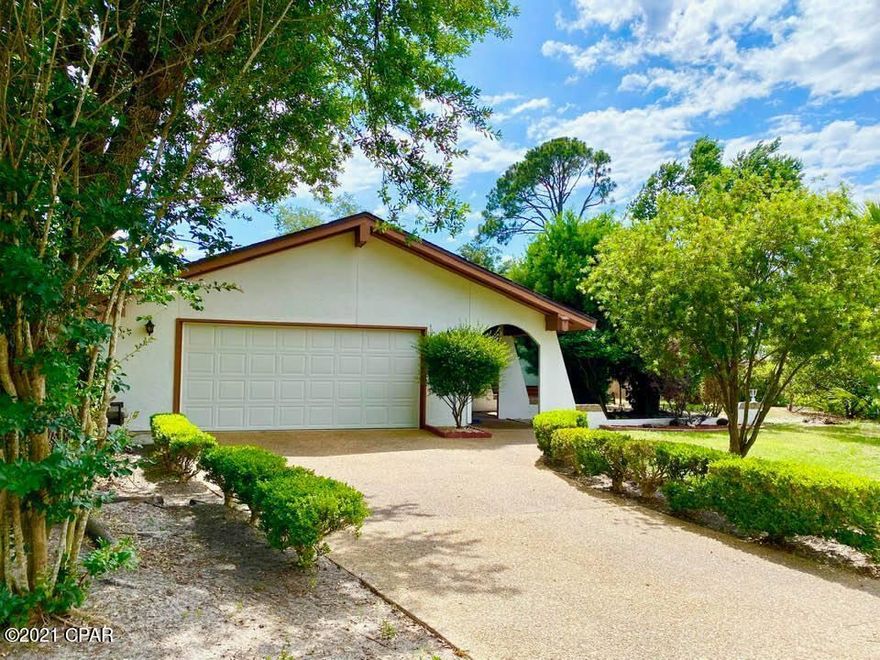 OWN IN BAY POINT FOR UNDER 300K!  This solid house sits on a quiet cul-de-sac with an amazing large lot, 1/3 acre. The roof was replaced in 2015 and the majority of the windows were replaced in 2014. The family room is vaulted with a beautiful wooded ceiling and a gas fireplace. This 3 bedroom, 2 bathroom home has a spacious master with two closets and direct access to the screened in porch. The property is complete with a privacy fence, lovely front yard foliage, and an oversized  2 car garage. Property needs some cosmetic updates and your personal style but is true gem!  Flood Zone X. ----Bay Point offers marina, golf,  tennis, gym, and spa memberships (separate from HOA fees). The Bay Point Marina is undergoing an exciting renovation.