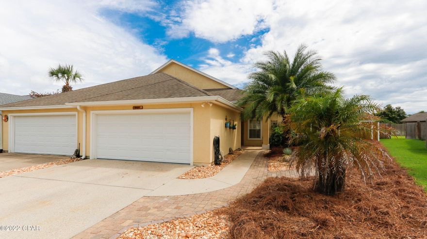 CURRENTLY UNDER CONTRACT SELLER ACCEPTING BACK UP OFFERS. One of the most affordable homes on the Beach in Dolphin Bay, a Quiet and Private Gated Community. One of the largest backyards on this street with room for a pool. Close to the Navy Base and the Hathaway Bridge. This beautiful Subdivision has its own Marina and boat storage and tennis courts, picnic area and dock. Close to the Bay for those who like fishing. This home is a 3 bed 2 bath, one level home with large walk-in closet & Master Bath double vanity. Loads of Parking in driveway and a double car garage. Low Maintenance living. The backyard is absolutely breathtaking with 6 different fruit trees and a brand new enlarged screened in patio off of Living room.  Bathrooms have been updated and kitchen has newer countertops.