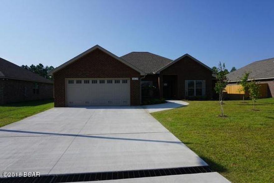 This Fine Built Home by locally renowned builder is 4 bedroom 3 bath all brick home with lots of upgrades. Home offers master bath with his & hers double shower with rain maker (3 heads)and shower seats on both ends and very large walk in closet. The kitchen is a dream with all wood cabinets, solid surface countertops, and stainless steel appliances. There are cabinets in the laundry room. Living room with and electric fire place and crown molding. Home comes with a security system and generator ready electrical outlet with cord. Outdoors there is an enclosed screen patio, outside shower and sprinkler system. Home is built to 140 MPH wind code. Located at Bylsma Manor Estates with many homes already built and waiting for you to tour today. Ask about No Money Down & No Closing Cost If important measurements should be verified.